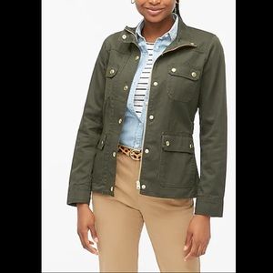 J.Crew Relaxed Boyfriend Field Jacket Small Green
